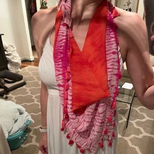 Pink Tie Dye Lightweight Scarf